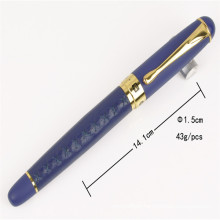 Office Brand Black Business Customized Logo Promotional Ball Pen with PU Leather